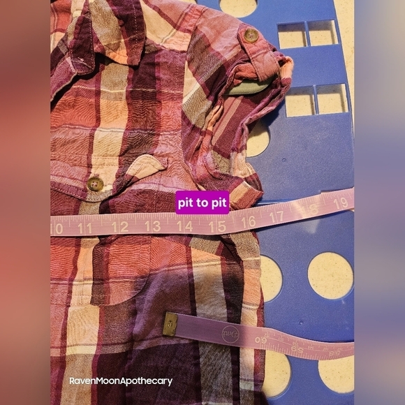 Eddie Bauer XSmall Button Down Purple Shirt - Picture 4 of 6